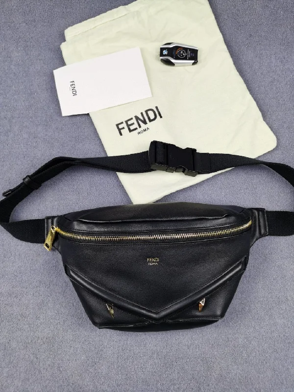 Luxury handbags 2025Fendi Little Monster Belt Bag Black For Men, Men’s Bags 7.9in/20cm FF