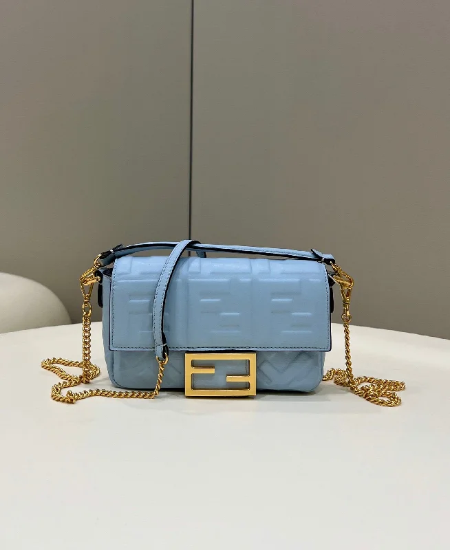 Luxury brand bags on saleFendi Baguette Blue  Crossbody Bags