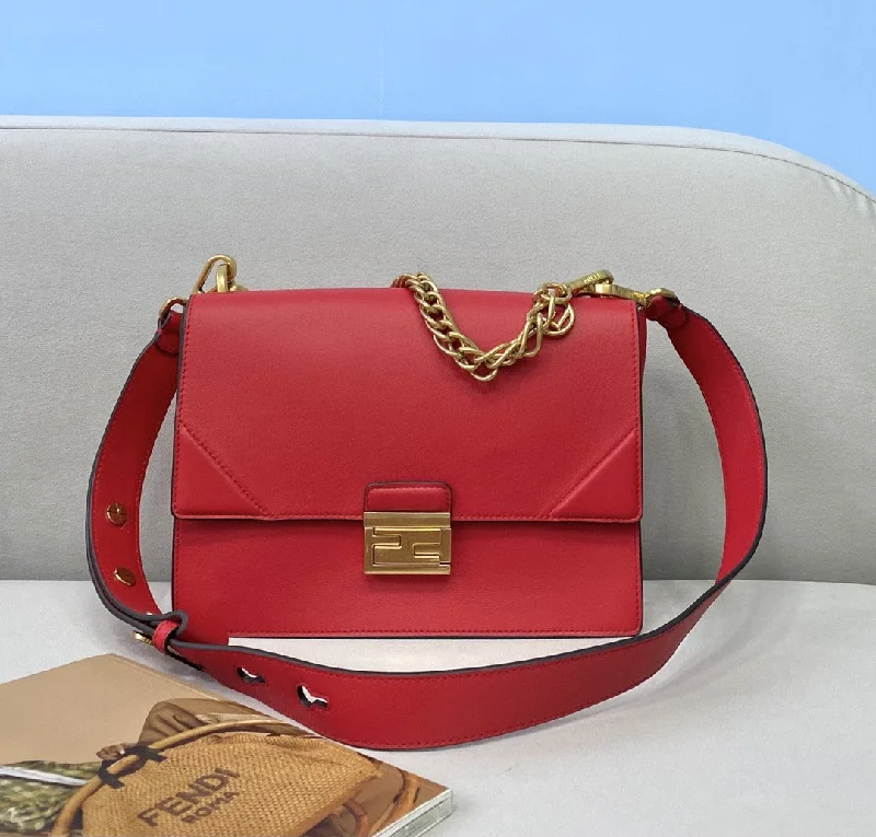 Best bags for weekend getawaysFendi Kan U Small Red Bag For Woman 25cm/9.5in