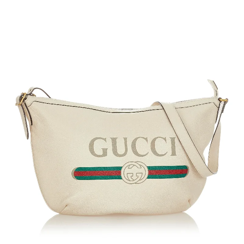 Crossbody bags for everyday useGucci Logo Leather Shoulder Bag (31846)