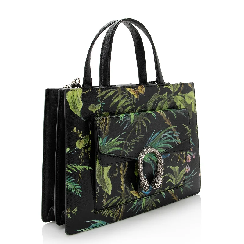 Best bags for weekend getawaysGucci Leather Tropical Dionysus Medium Tote (22824)