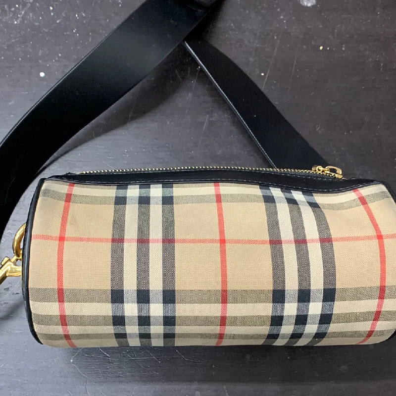 Sustainable fashion bagsBurberry Check Barrel Bag