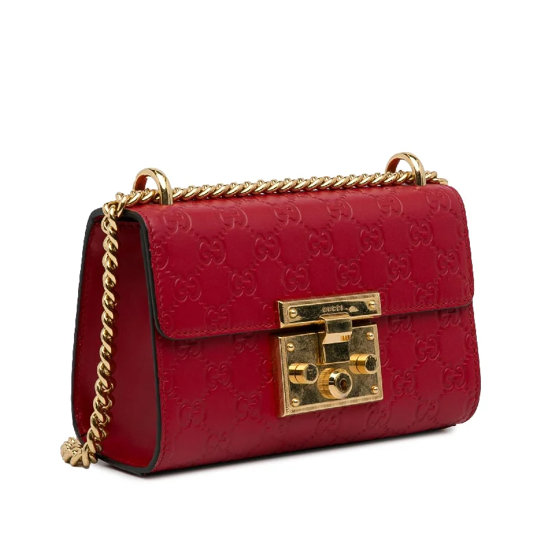 Vintage-inspired handbagsGucci Small Guccissima Padlock Shoulder Bag (XCo2UJ)