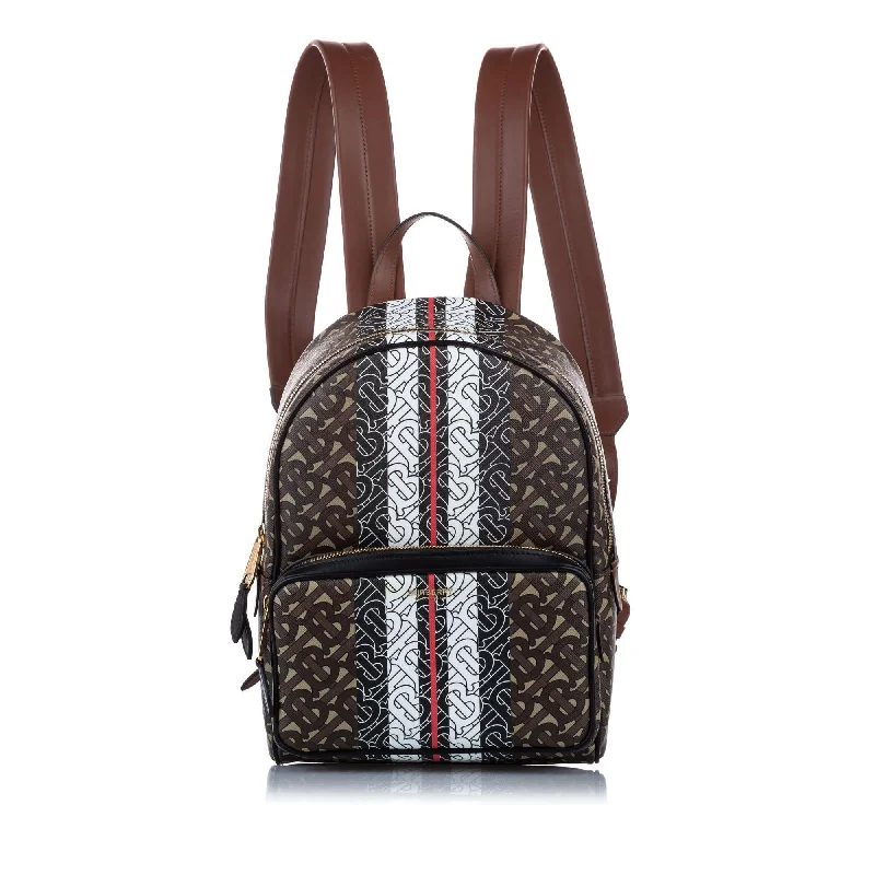 Affordable designer bag dupesBurberry Coated Canvas Logo Backpack (SHG-14268)