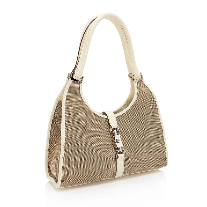 High-end designer bags for menGucci Linen Bardot Shoulder Bag (nZNLKy)