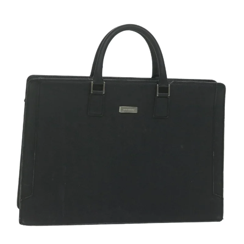 Affordable leather bagsBURBERRY Briefcase Leather Black Auth ep2580