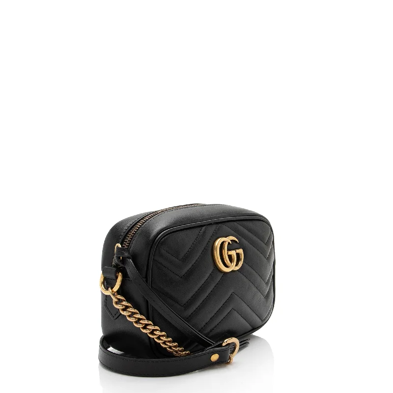 Affordable luxury bags Gucci Matelasse Leather GG Marmont Mini Bag (3G1w1x)