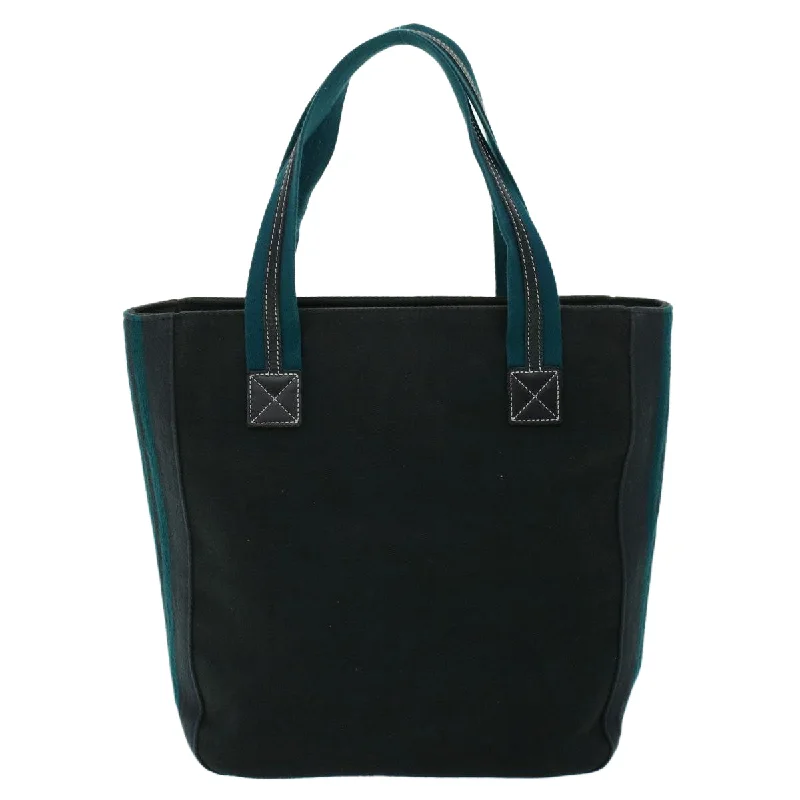 Durable leather bags for daily useBurberry Blue Label Tote Bag Canvas Black Blue Auth ac2170