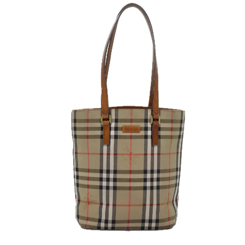 Vintage-inspired handbagsBURBERRY Nova Check Tote Bag Canvas Beige  yk13983