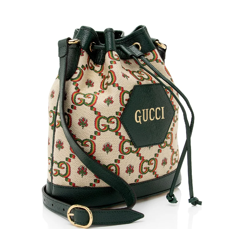 Crossbody bags for everyday useGucci Limited Edition GG Canvas 100 Bucket Bag (x2mTZd)