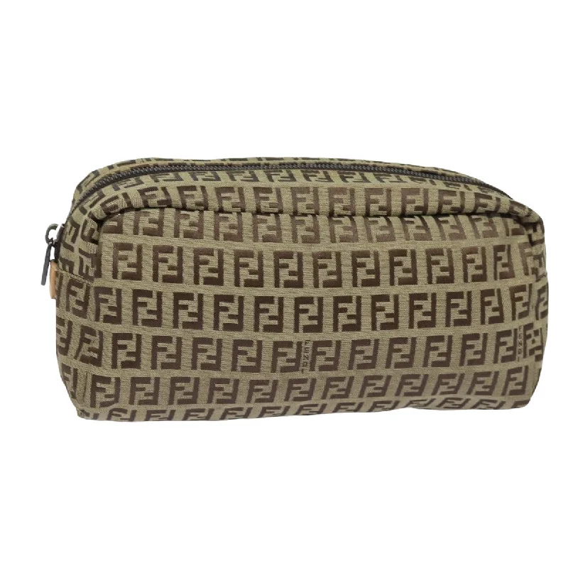 Best bags for business tripsFENDI Zucchino Canvas Pouch Beige  bs15781