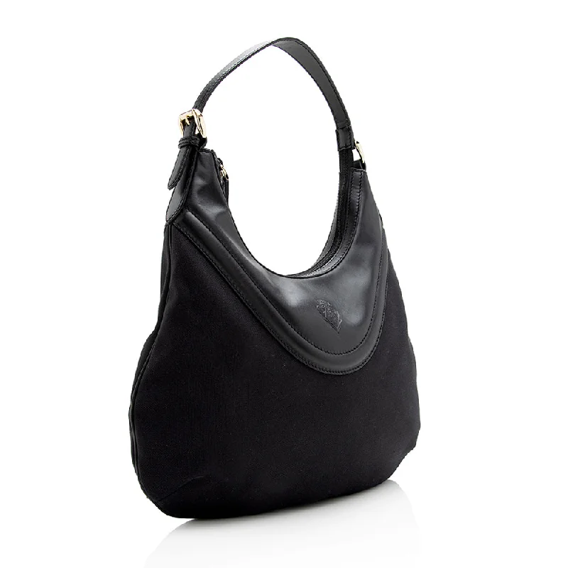 Top-rated backpack brandsGucci Nylon Leather Hobo - FINAL SALE (17983)