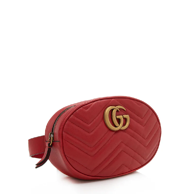 Designer bags for womenGucci Matelasse Leather GG Marmont Belt Bag - Size 30 / 75 (SHF-13067)