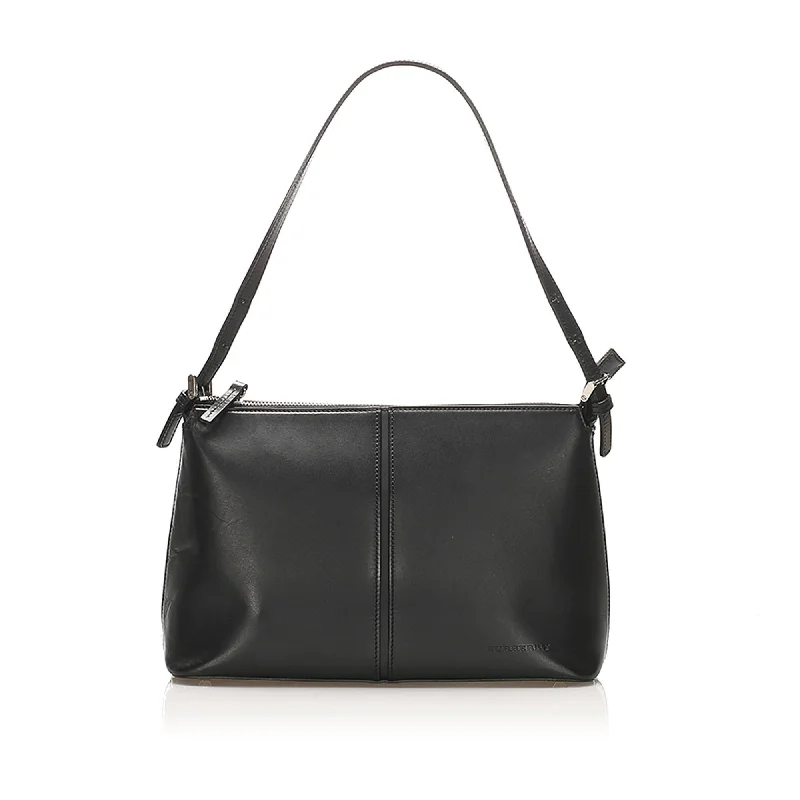 Luxury bags with chain strapsBurberry Leather Shoulder Bag (SHG-15428)