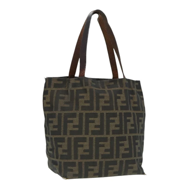 Best-selling designer bags 2025FENDI Zucca Canvas Hand Bag Brown Black Silver  ep5241