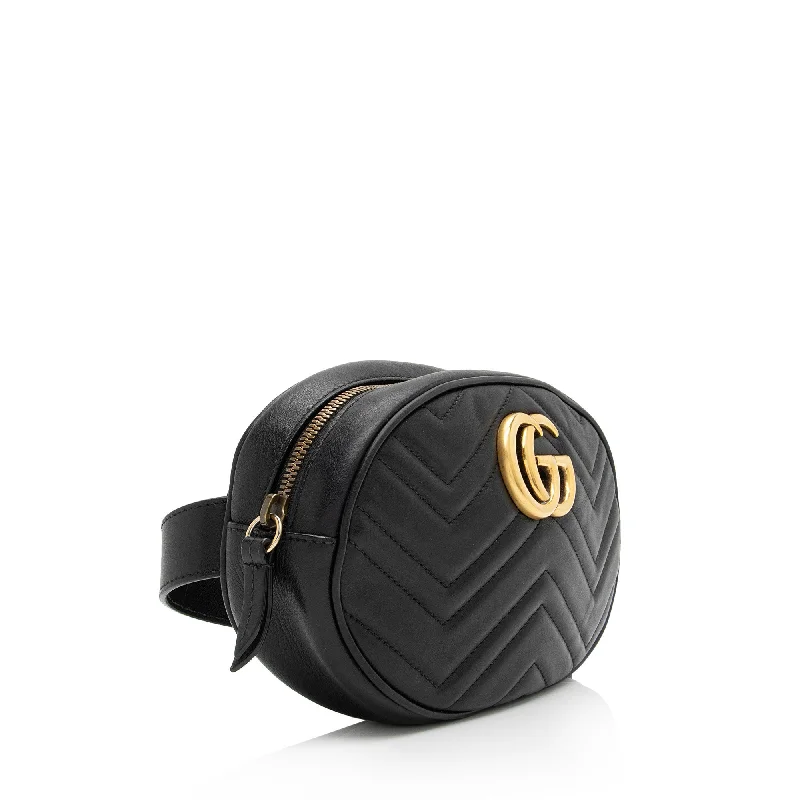 Stylish laptop bags for professionalsGucci Matelasse Leather GG Marmont Belt Bag - Size 34 / 85 (sypfnp)