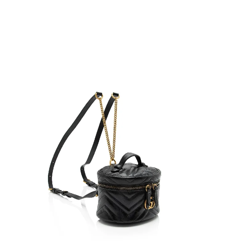 Top-rated backpack brandsGucci Matelasse Leather GG Marmont Round Mini Backpack (tbmiZF)