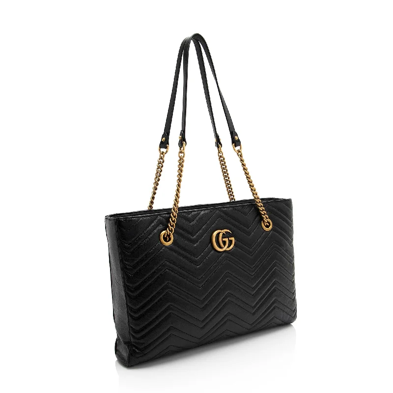 Large capacity travel bagsGucci Matelasse Calfskin GG Marmont Medium Chain Tote (J9nqlQ)