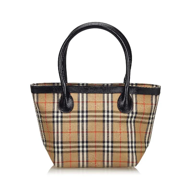 Best bags for business tripsBurberry Brown Haymarket Check Canvas Handbag United Kingdom