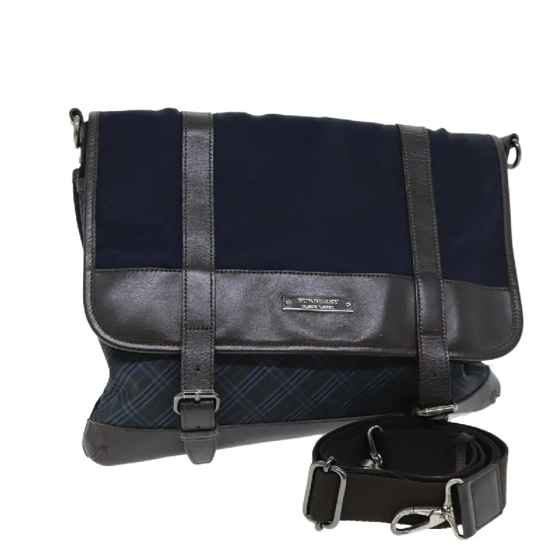 Affordable designer bag dupesBURBERRY Black label Shoulder Bag Canvas Navy Auth bs13922