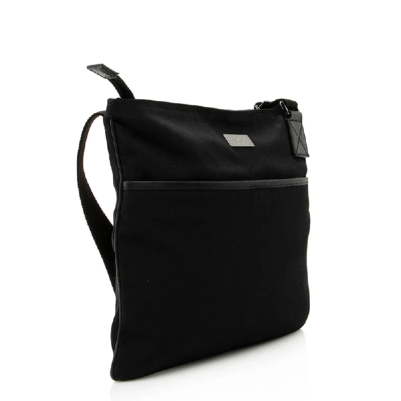 Trendy bucket bags for summerGucci Nylon Messenger Bag (SHF-19463)