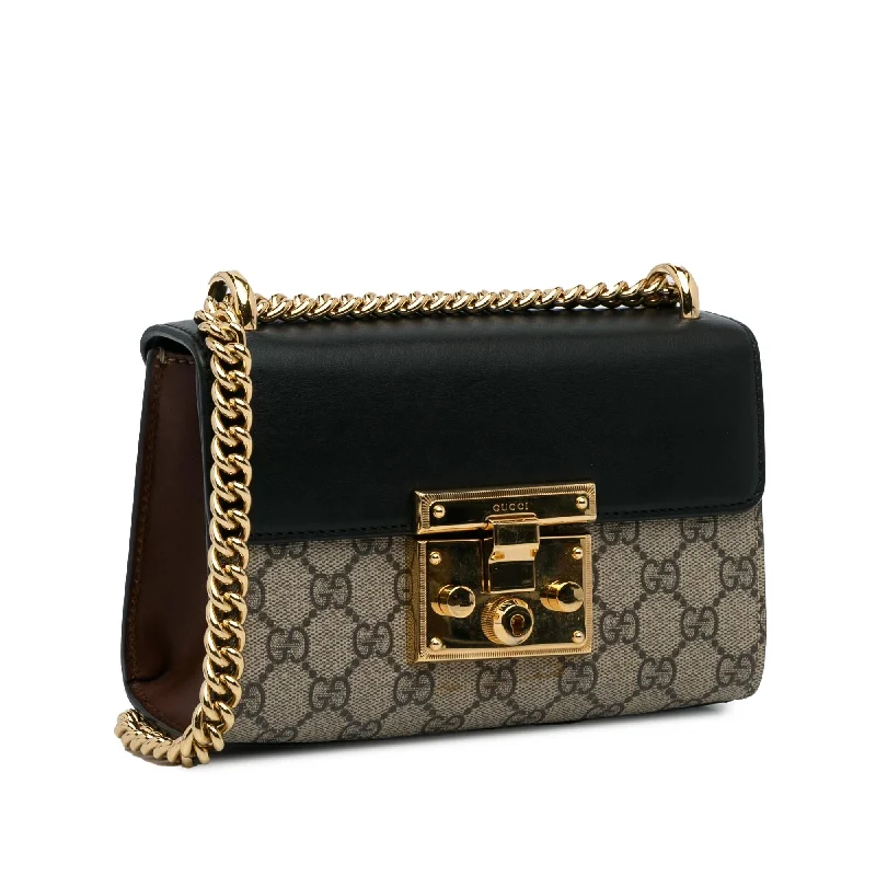 Affordable designer bag dupesGucci Small GG Supreme Padlock Crossbody (lh7Ikz)