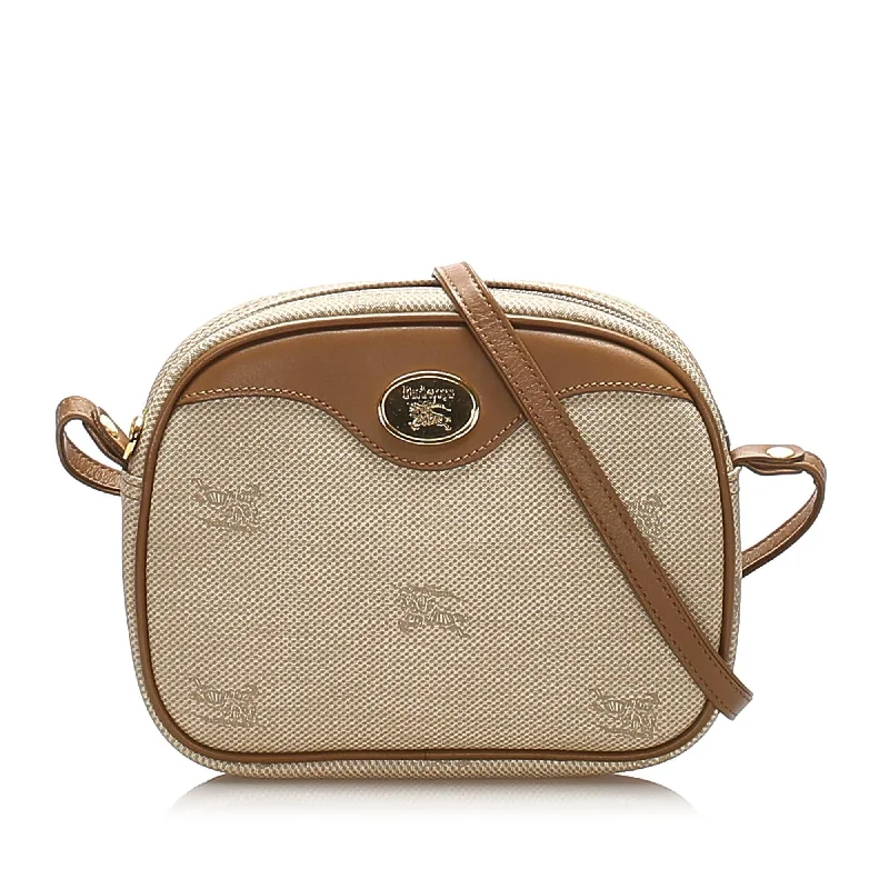 Designer bags with top handlesBurberry Canvas Crossbody Bag (SHG-13709)