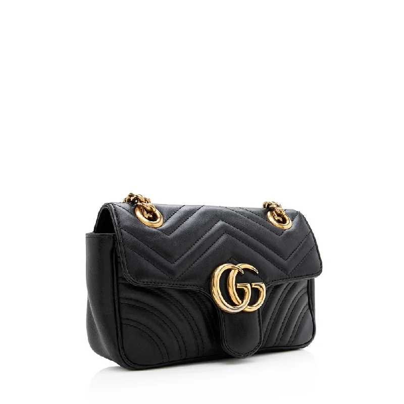 Best bags for weekend getawaysGucci Matelasse Leather GG Marmont Mini Shoulder Bag (SHF-18748)