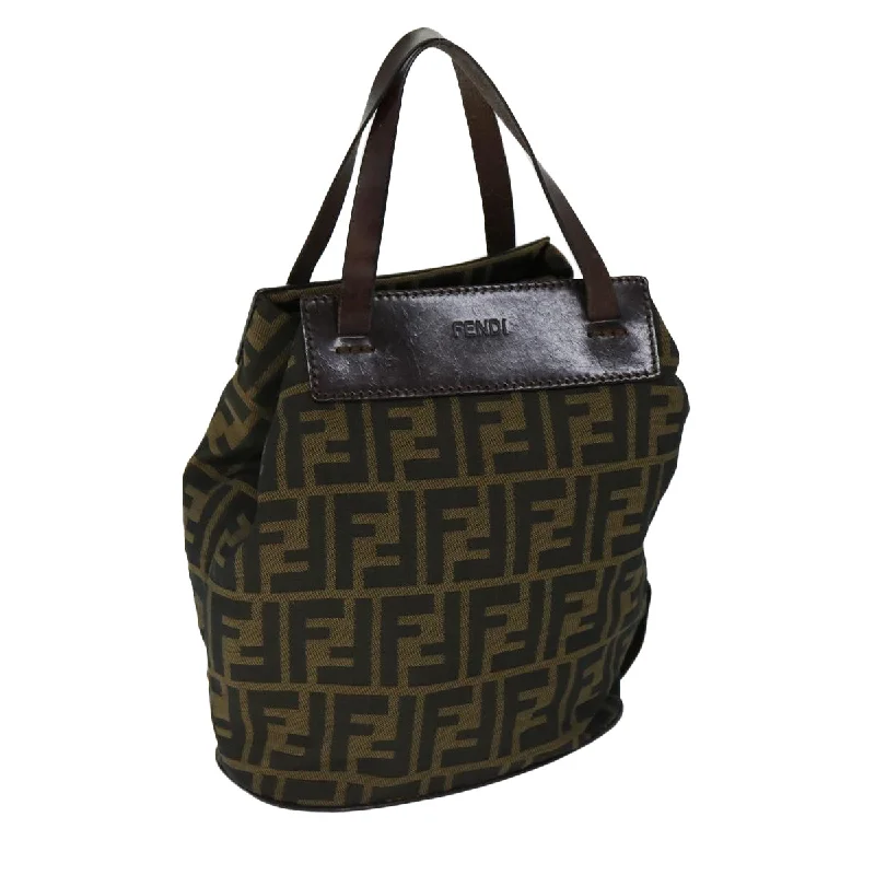 Luxury bags with exotic skinsFENDI Zucca Canvas Hand Bag Brown Black  ep3784