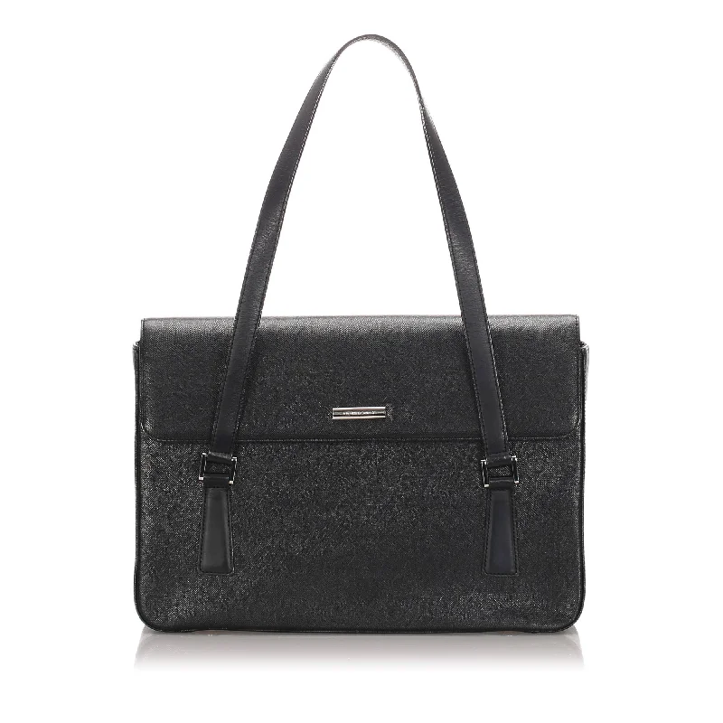 High-quality leather messenger bagsBurberry Black Calf Leather Tote Bag United Kingdom