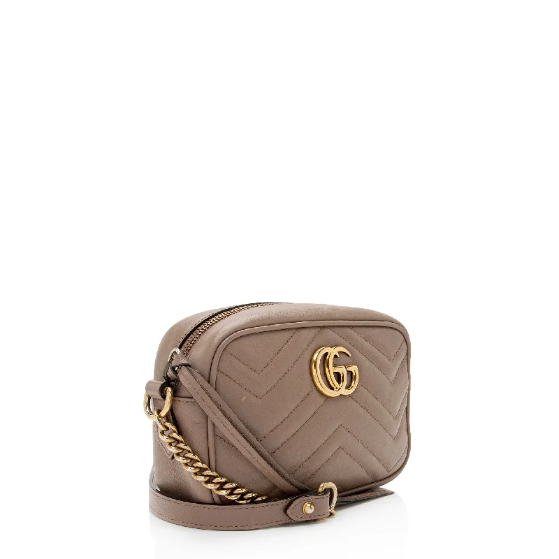 Customizable monogram bagsGucci Matelasse Leather GG Marmont Mini Bag (rnywkF)