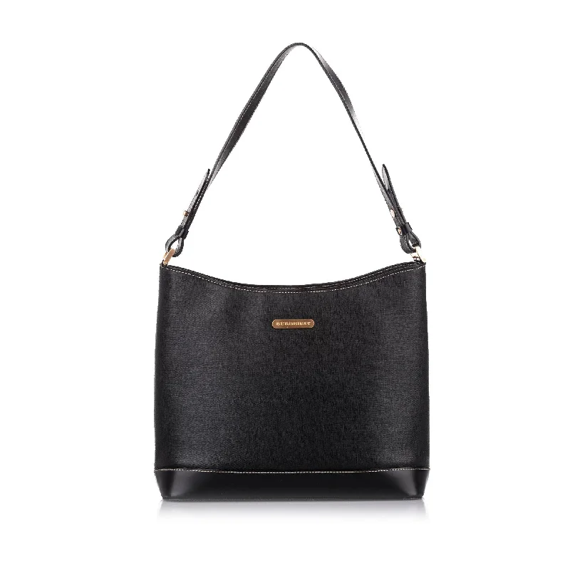 Sustainable fashion bagsBurberry Leather Shoulder Bag (SHG-18417)