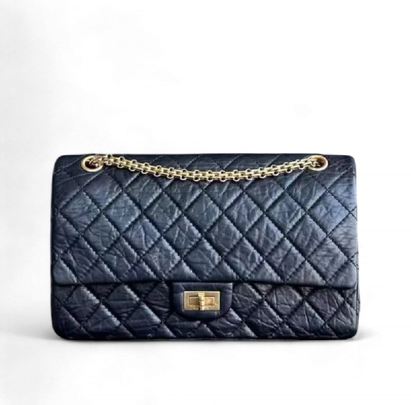 Mini bags for evening outChanel 2.55 226 Reissue 28CM Quilted Aged Calfskin Black Golden Hardware