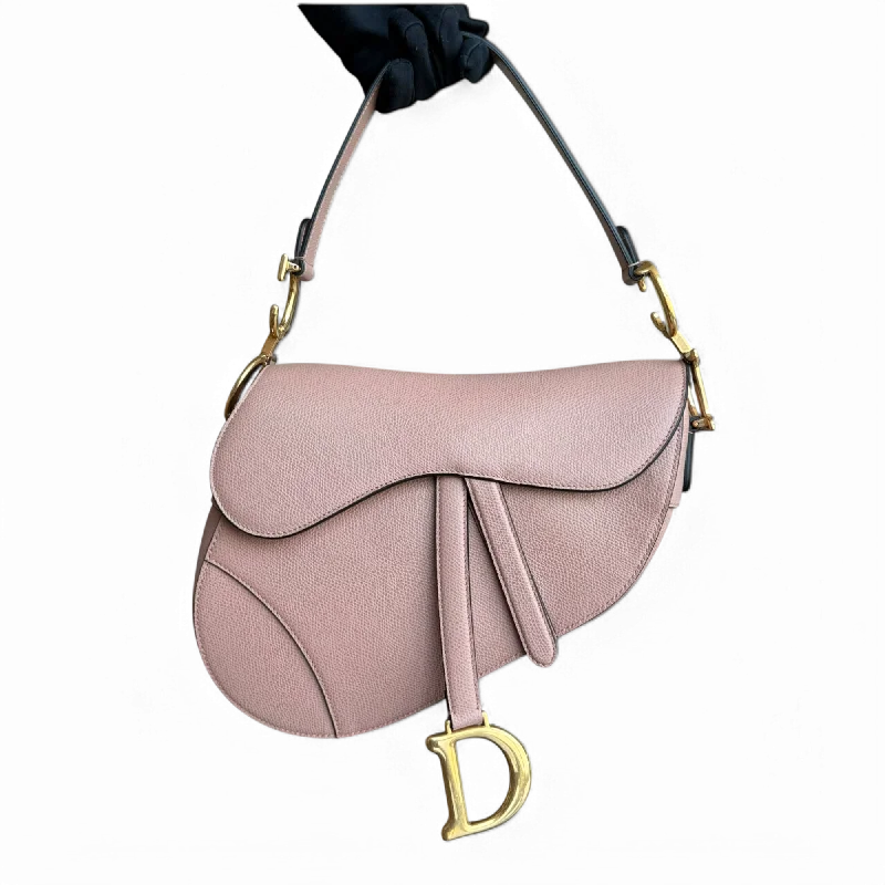 Luxury brand bags on saleDior Saddle Medium - Grained Calfskin Blush Gold Hardware