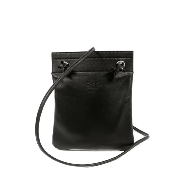 Sustainable fashion bagsHermès Black Leather Aline Mini Bag