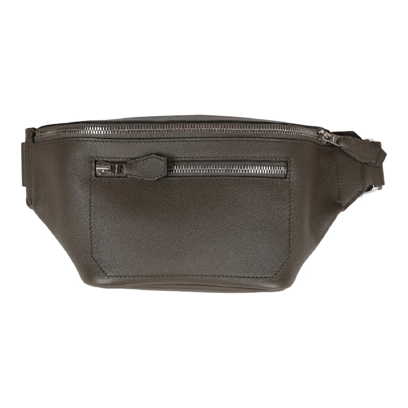 Lightweight duffle bags for gymHermes Cityslide Cross PM Belt Bag Vert De Gris Taurillon Cristobal Palladium Hardware