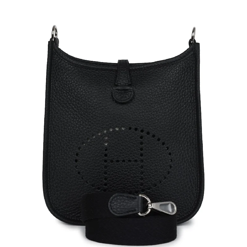 Customizable monogram bagsHermes Evelyne TPM Black Clemence Palladium Hardware