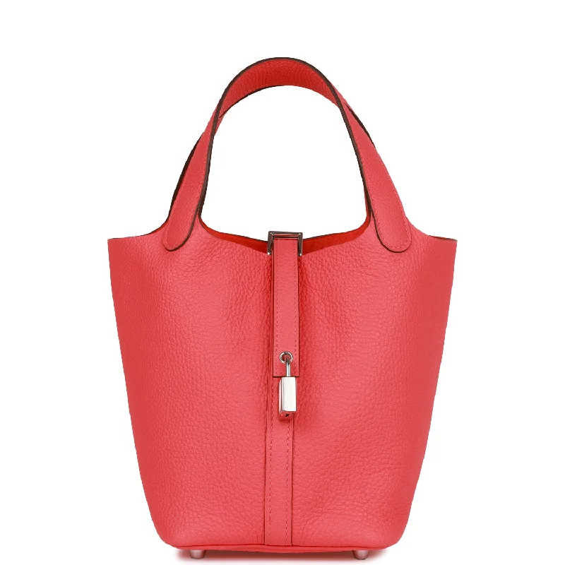 Best-selling designer bags 2025Hermes Picotin Lock 18 Rose Texas Clemence Palladium Hardware