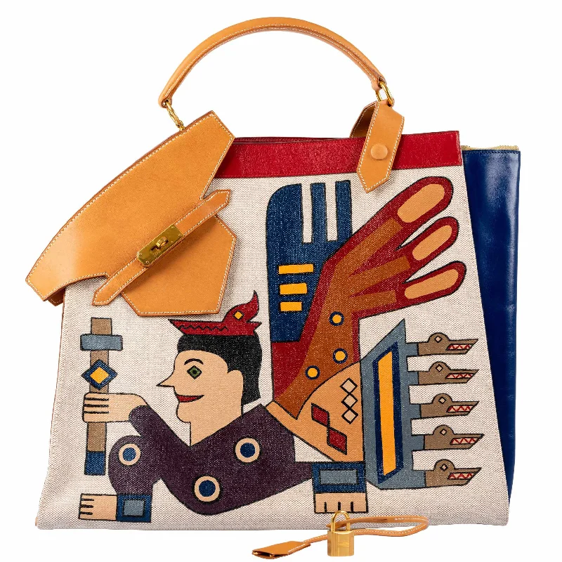 Trendy bucket bags for summerHermès Tote Symboise “Anunaki” Sac Himalaya * JaneFinds Custom Shop