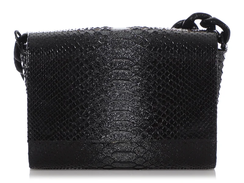 Water-resistant travel backpacksNancy Gonzalez Black Python Carrie Evening Bag